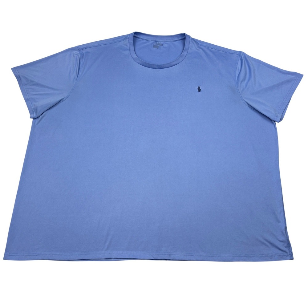 Polo Ralph Lauren Shirt Mens 6XB Blue Performance Short Sleeve Tee Big and Tall